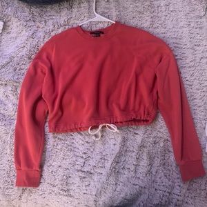cropped crewneck